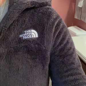 Long North Face Fuzzy Jacket